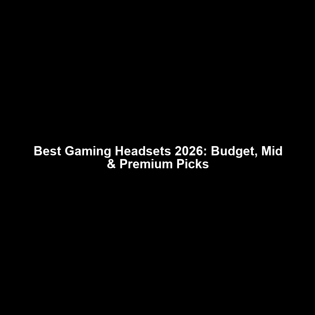 Best Gaming Headsets 2026: Researched Budget, Mid & Premium Picks
